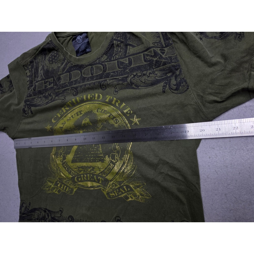 Switch Remarkable T-Shirt Mens XL Olive Green Graphic Certified True Dollar Bill - Picture 6 of 6